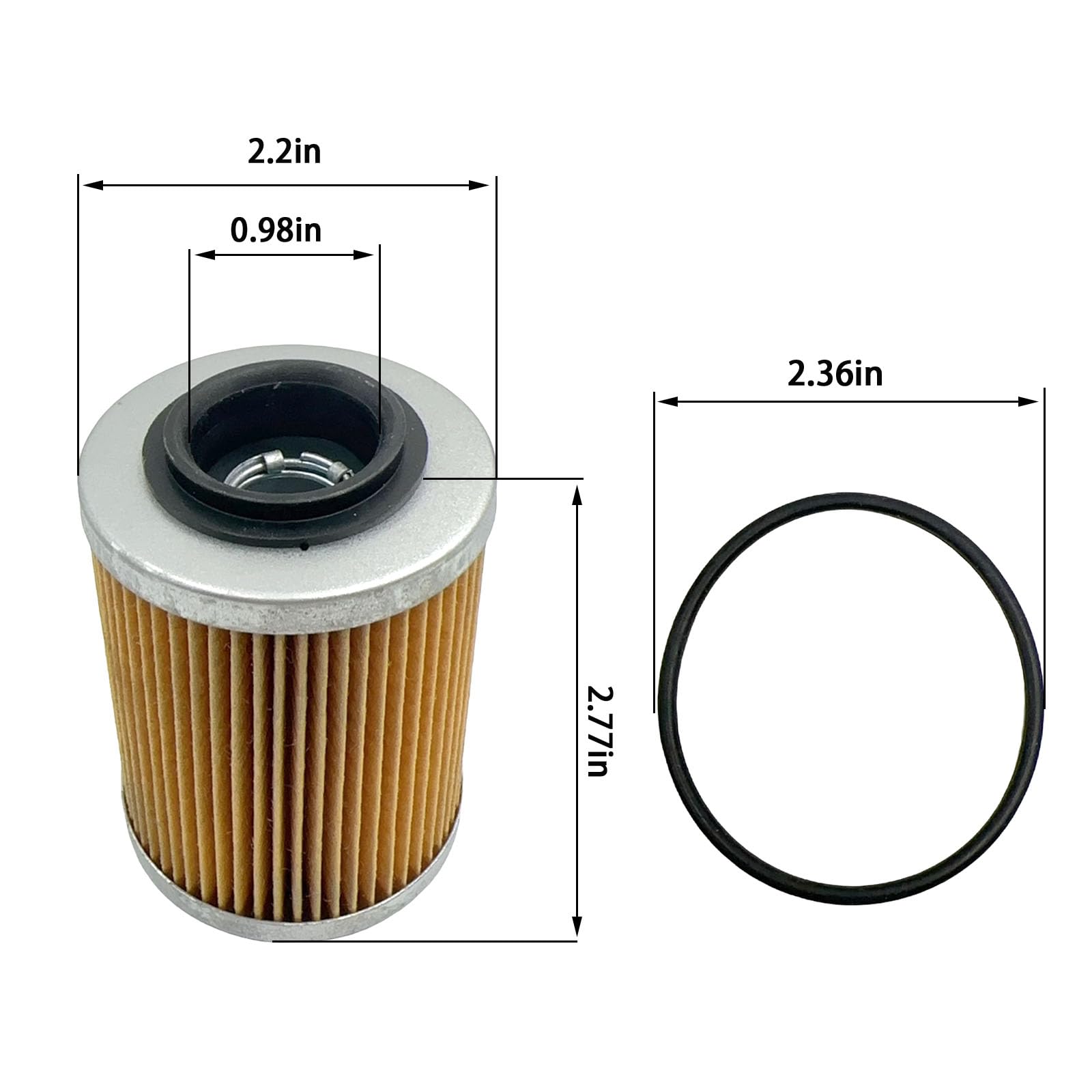 2 Filtres à Huile Road Passion - Compatibles Can-Am, Bombardier, Aprilia - Références 420256188, 711256188