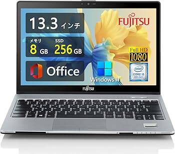 13.3型×軽量880g✨富士通U939／第8世代corei5×SSD256GB 13.3型×軽量880g✨富士通U939／第8世代corei5×SSD256GB Amazon.co.