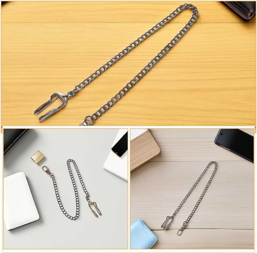 Didiseaon 6pcs Pocket Watch Chain: Retro Pocket Watch Chains Set - Vintage Metal Alloy Accessories - Stylish Fob for Formal Occasions