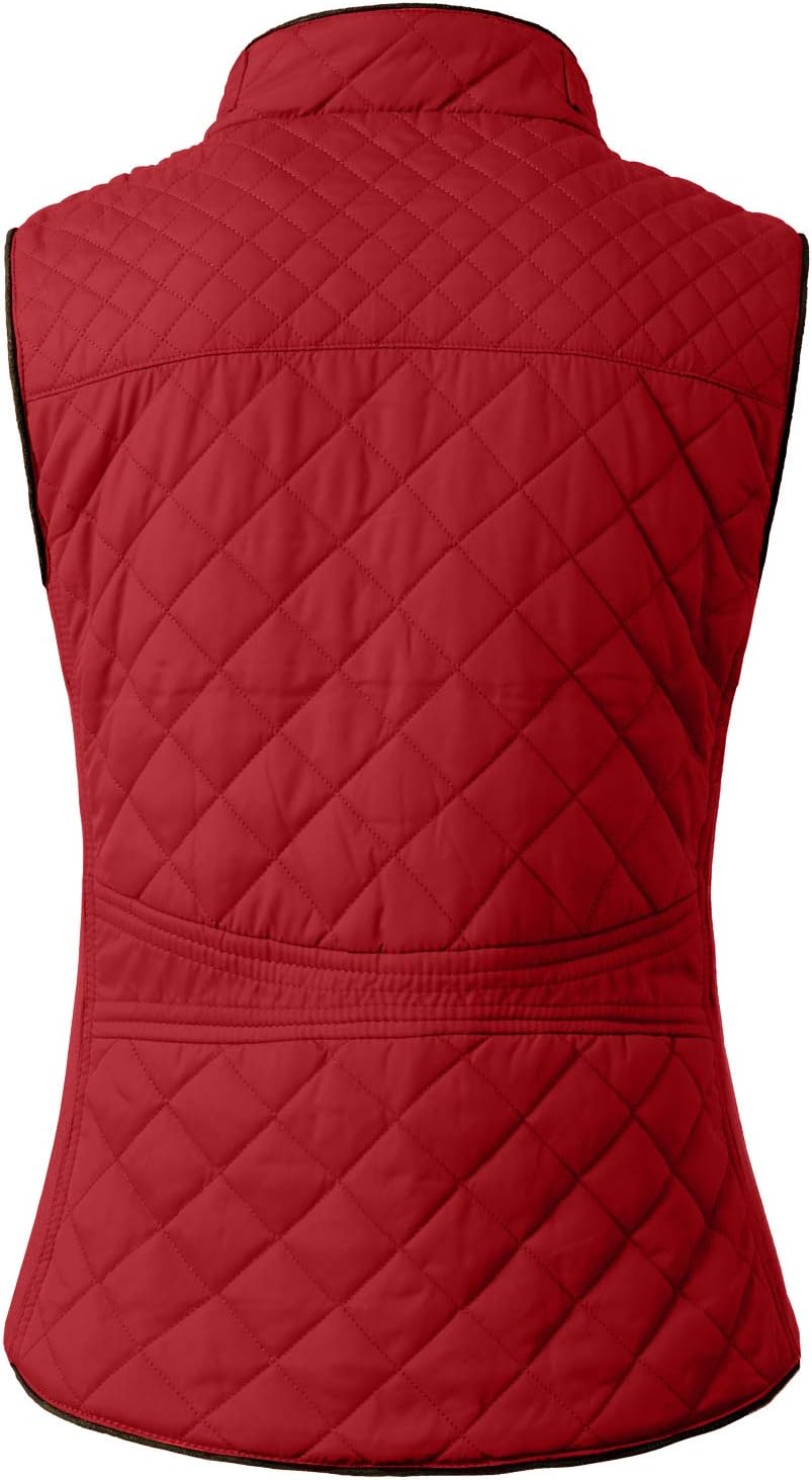 NE PEOPLE Womens Lightweight Quilted Padding Zip Up Vest Gilet(S-3XL) - Image 3