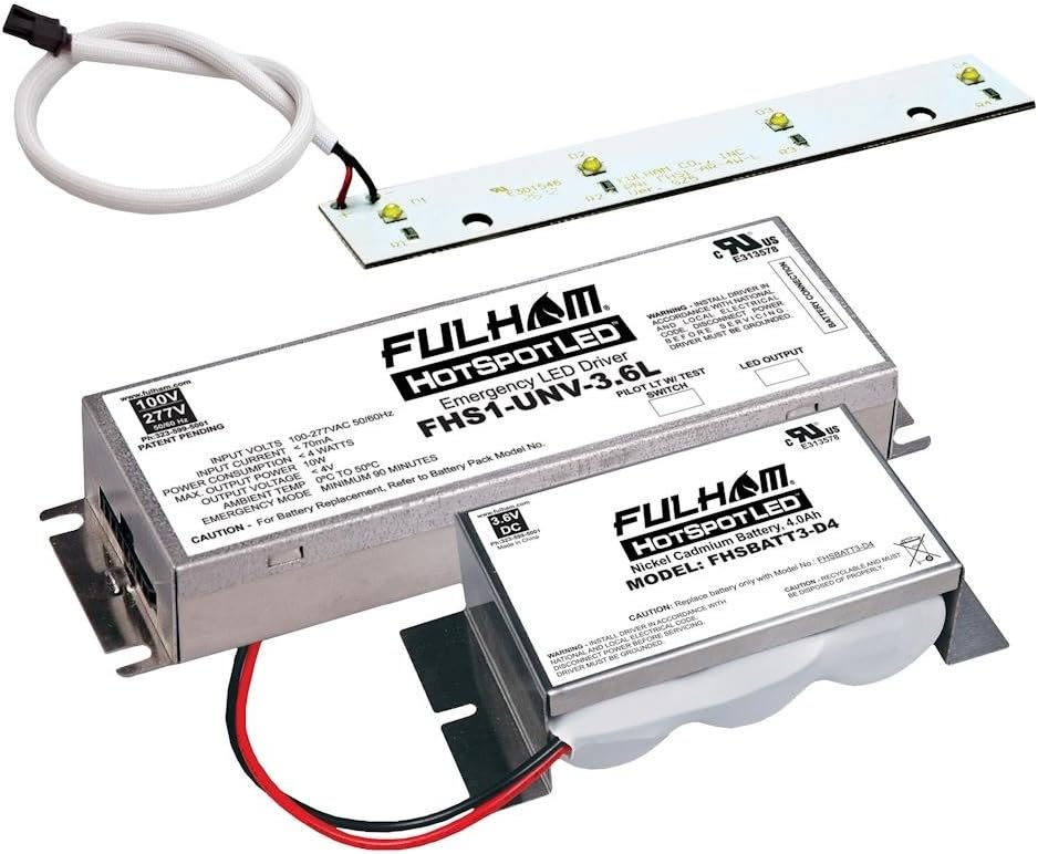 Fulham Lighting Fulham LED Emergency Battery Back Up Kit, FHSKITT04LND