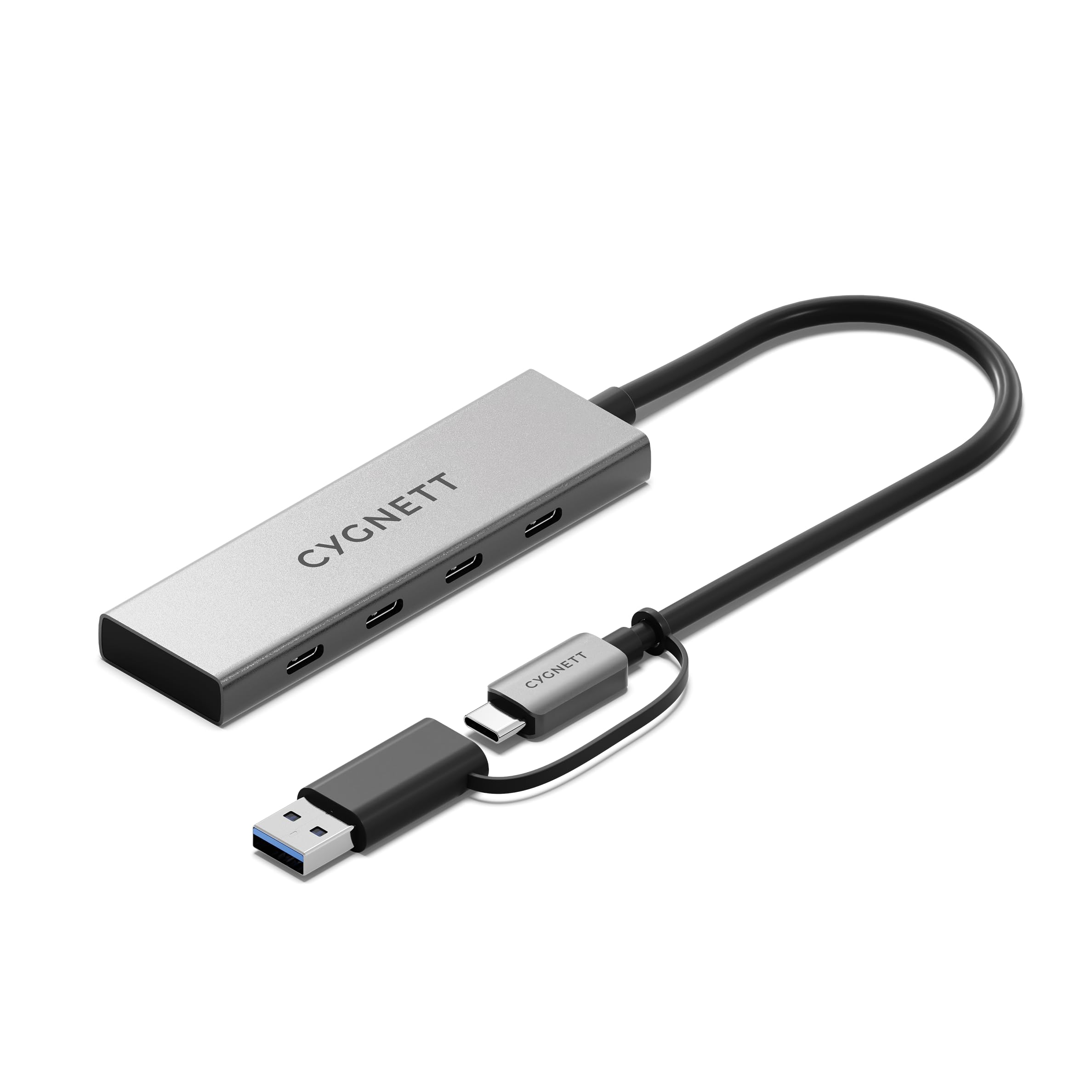 Cygnett Unite 4-in-1 USB-C to USB-C Hub, Model CY5390CYHUB, 4x USB-C 3.2