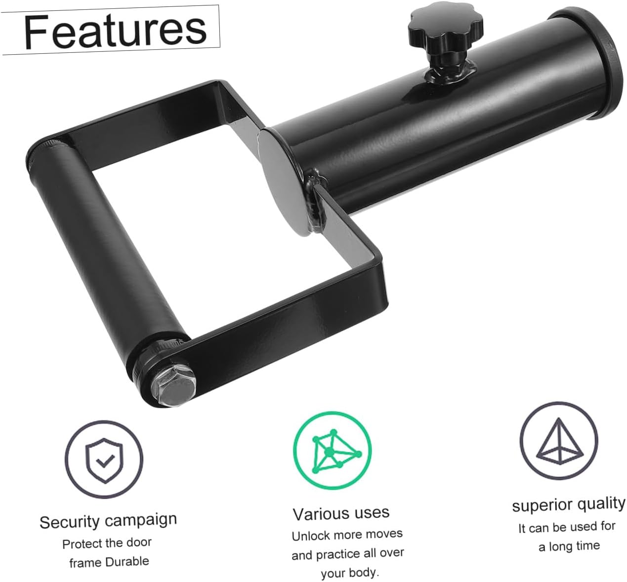 Garneck 1pc Bar Row Handle Attachment for Barbell Non- Grip for Comfortable Muscle Training Compatible Gym Equipment for and Core Strength Exercises