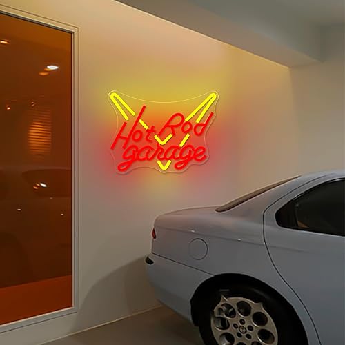 Miniatura 7 de Letrero de neón para garaje con barra caliente, luz de neón LED para garaje, garaje, para decoración de pared, letrero de neón regulable para