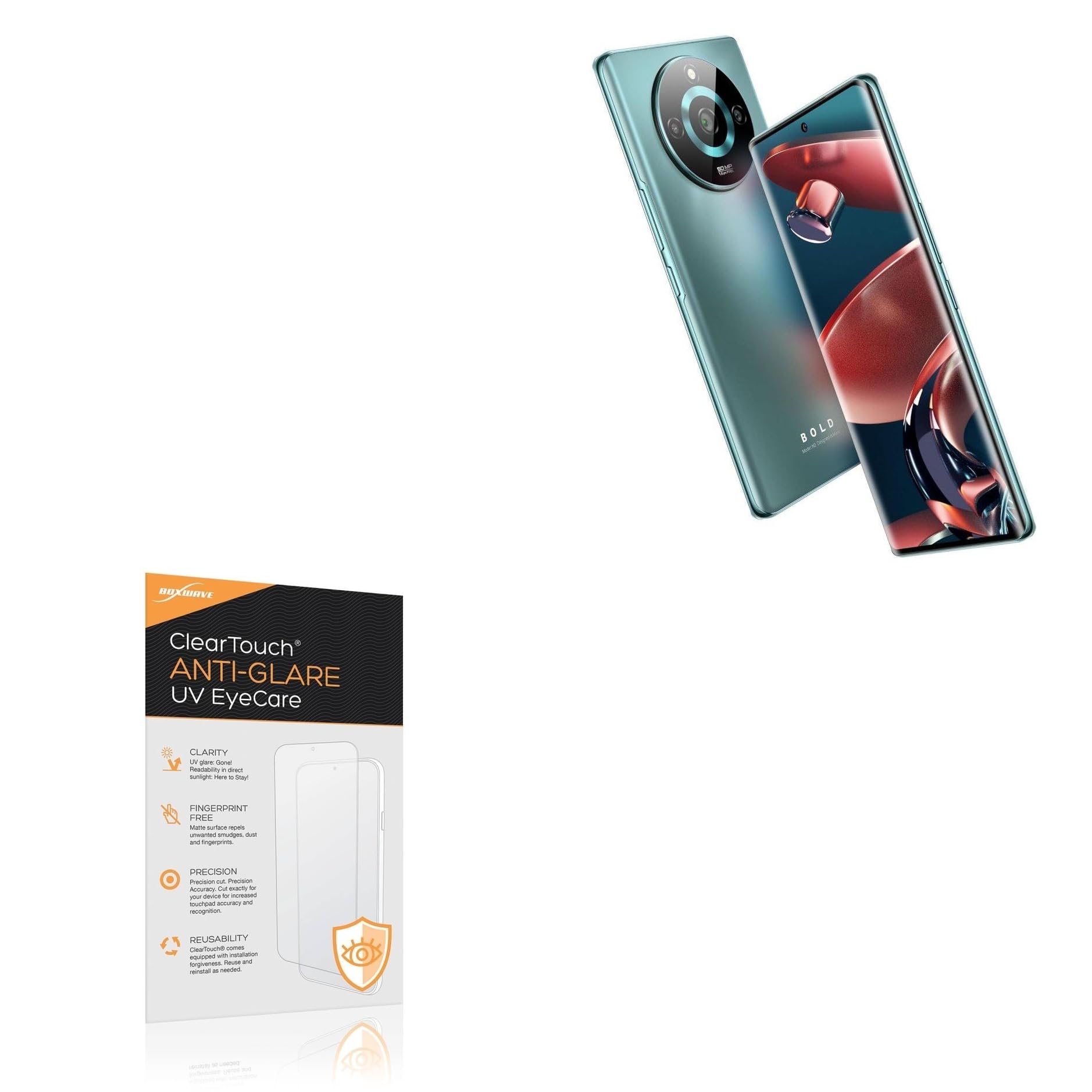 BoxWave Screen Protector Compatible With BLU Bold N3 - ClearTouch Anti-Glare Anti-UV EyeCare (2-Pack), Filters out Harmful Blue Light Reduce Fatigue