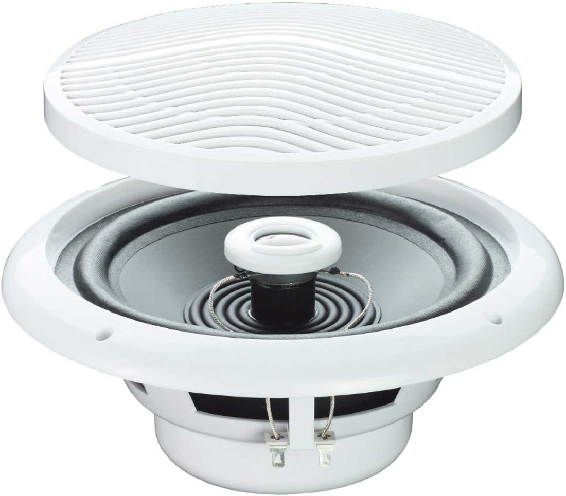 2 x 5 pouces 80 W résistant à l'humidité haut-parleurs de plafond pour salle de bain ou cuisine B402 B