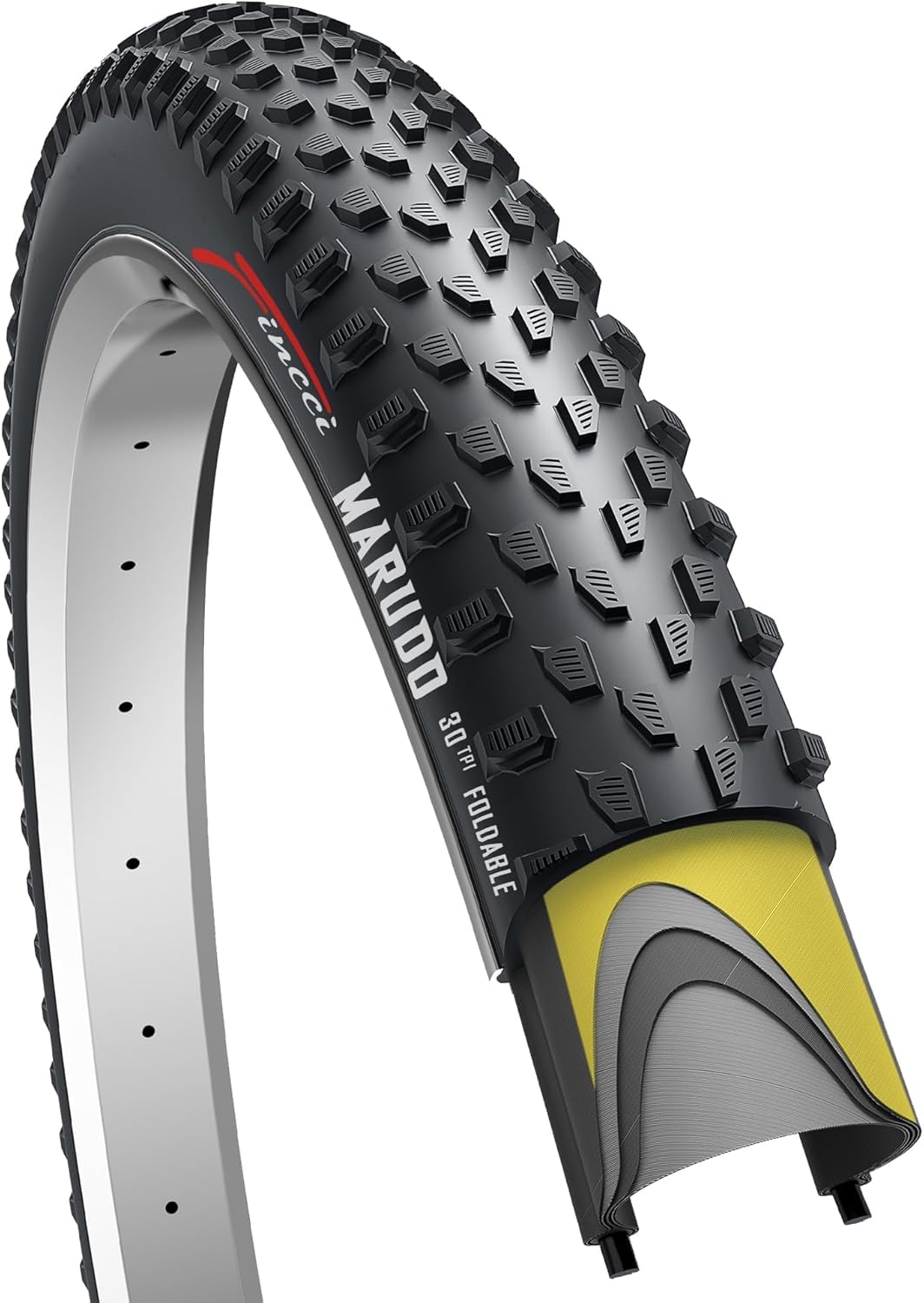 29x2.10 Foldable Bike Tyre 52-622 Gravel Tyre Maarudo with 1mm Anti Puncture Proof Protection for MTB Mountain Hybrid Road Bike Bicycle with 29 x 2.10 Tyres