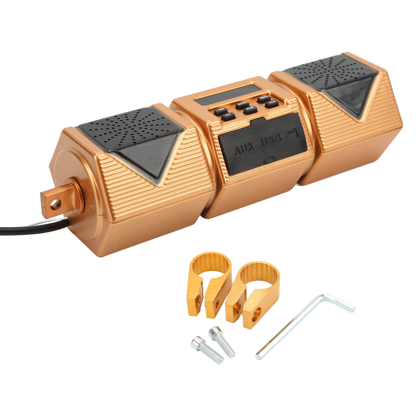 Altoparlante Stereo Per Moto Impermeabile - Con Telecomando, Luci LED E Allarme Antifurto