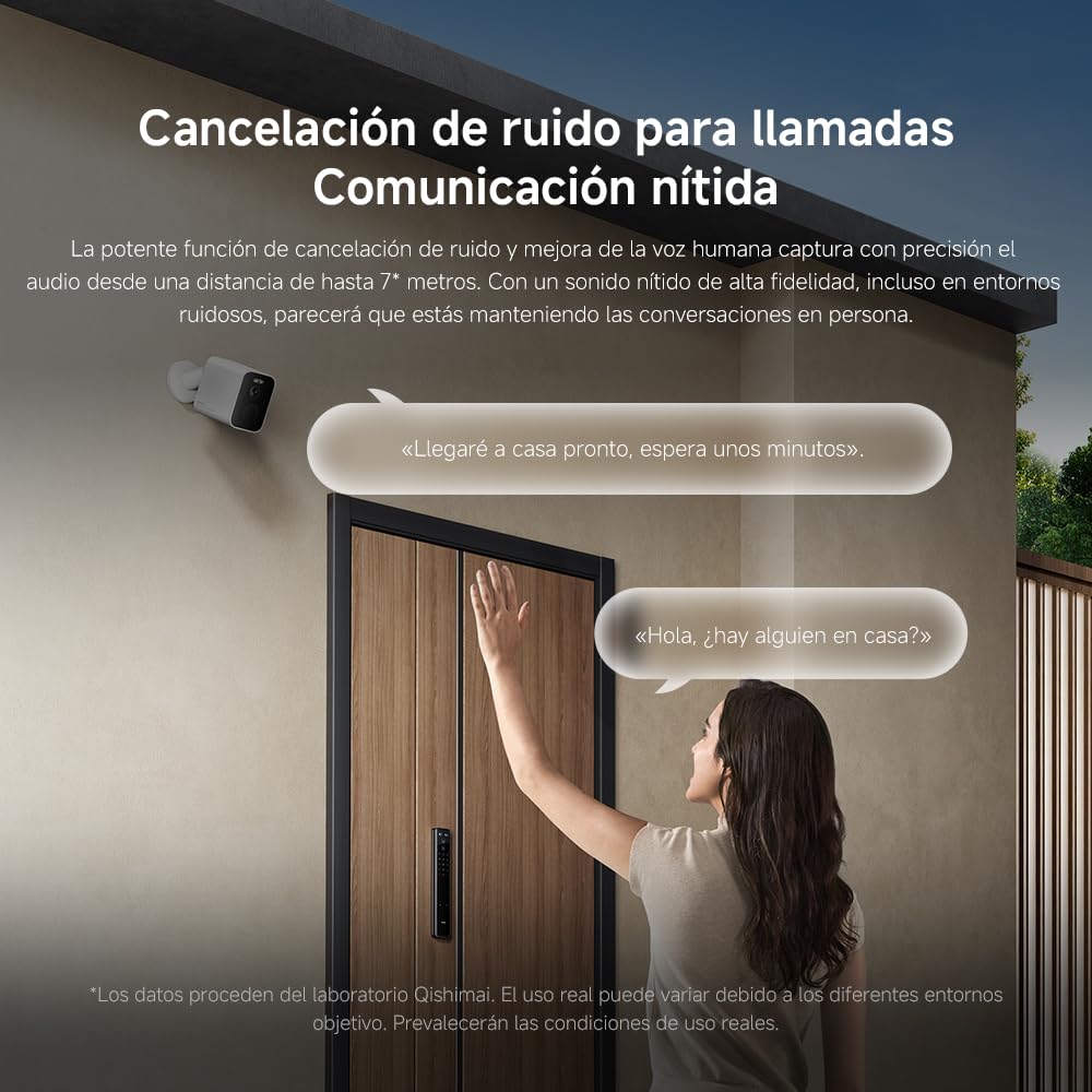 XIAOMI Outdoor Camera BW500, Cámara Exterior con batería de Larga duración, IP67,Resolución de 2,5K y Angulo de 136º, Detector de Movimiento, Visión Nocturna en Color, Placa Solar Opcional