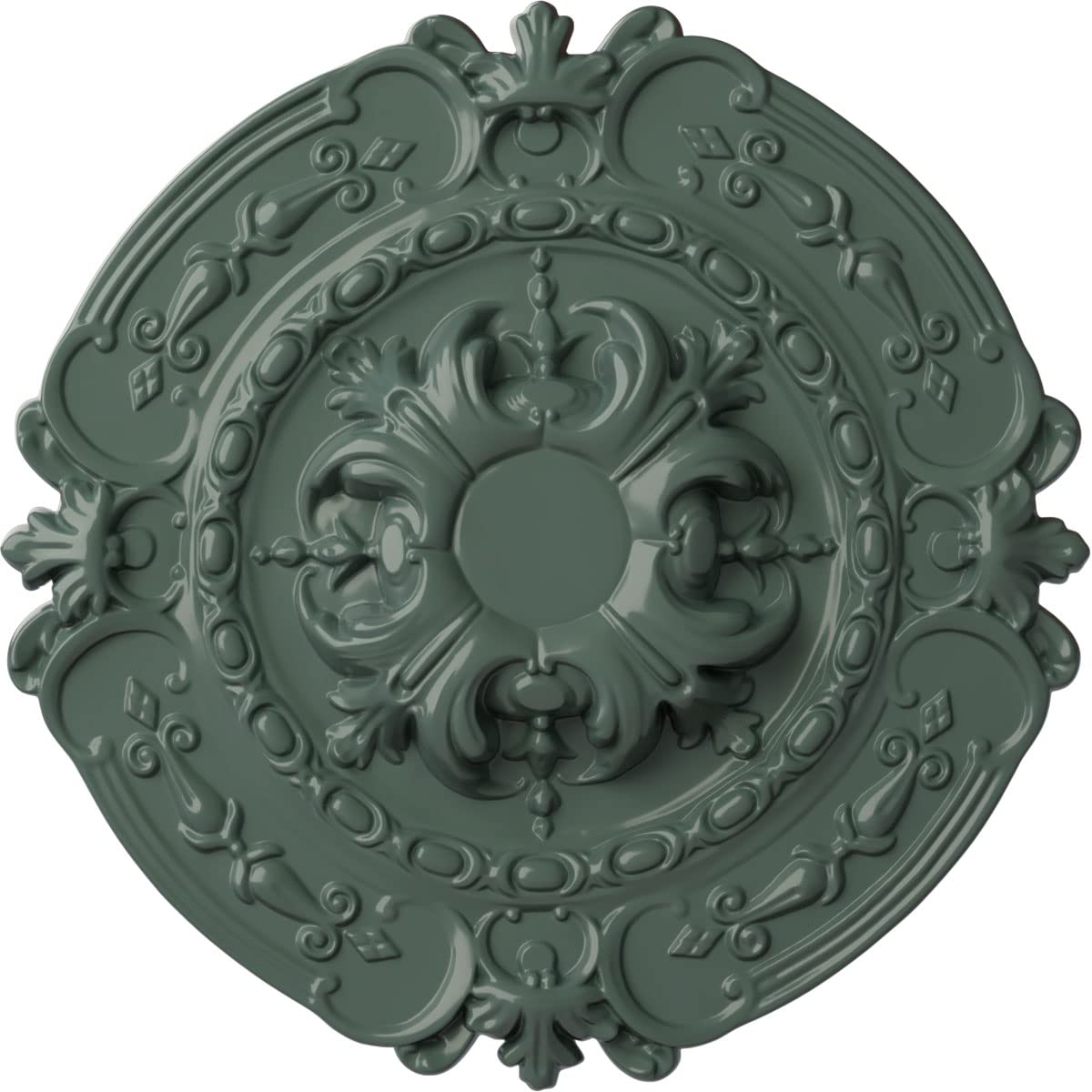 Ekena Millwork CM17SOCBFDecorative Ceiling Medallions Modeled After Original Historical Patterns &amp; Designs, Cloud Burst