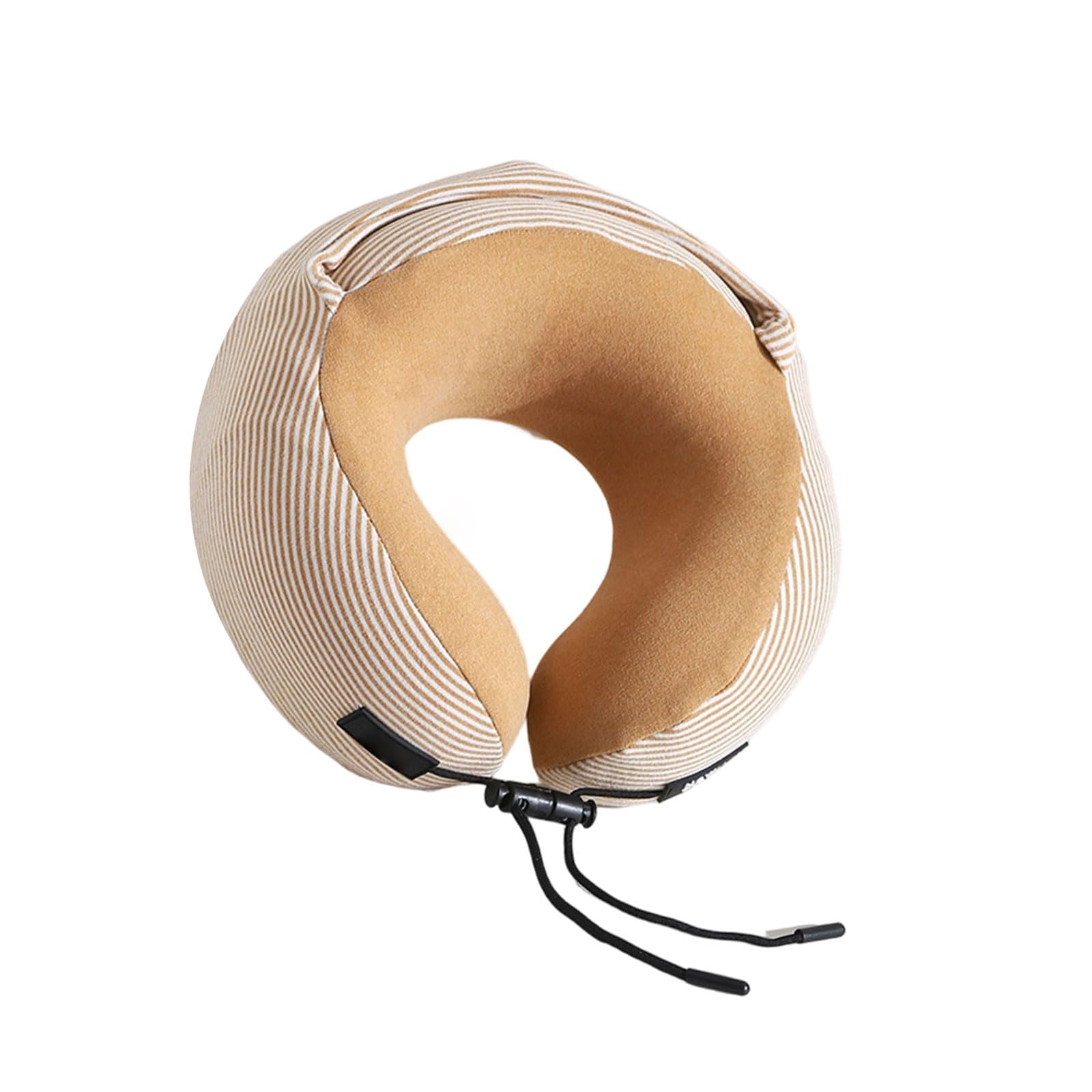 Tsophreniq Brown Ergonomic Sleep Cover Pillow Design For Side Sleepers Who Need Dark While Traveling Ergonomic Car Neck Pillow