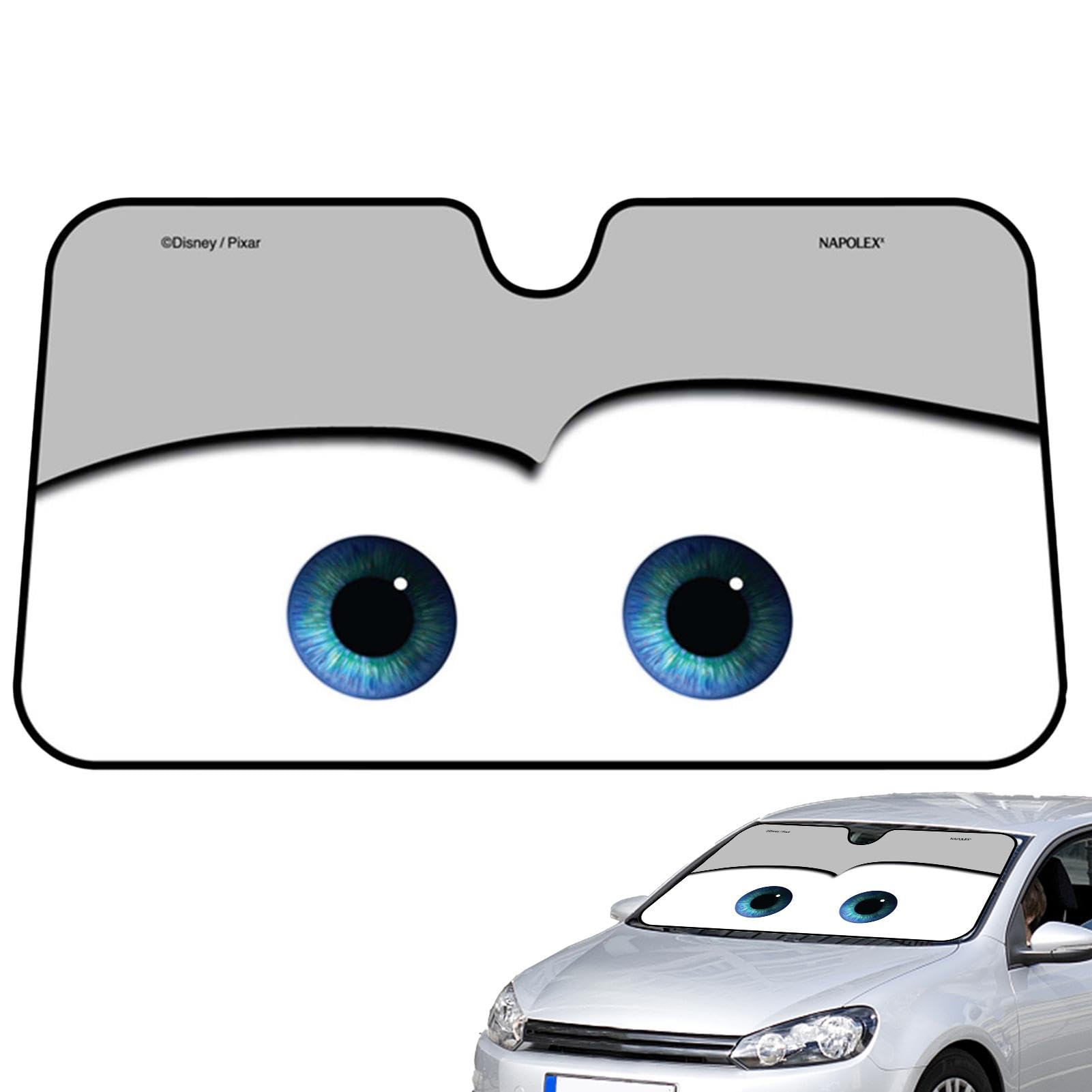 Visera De Coche De Dibujos Animados - Cubierta para Parabrisas De Coche, 130 * 70 Parasol para Parabrisas Coche Ventana Delantera Protección Solar Ojos De Dibujos Animados