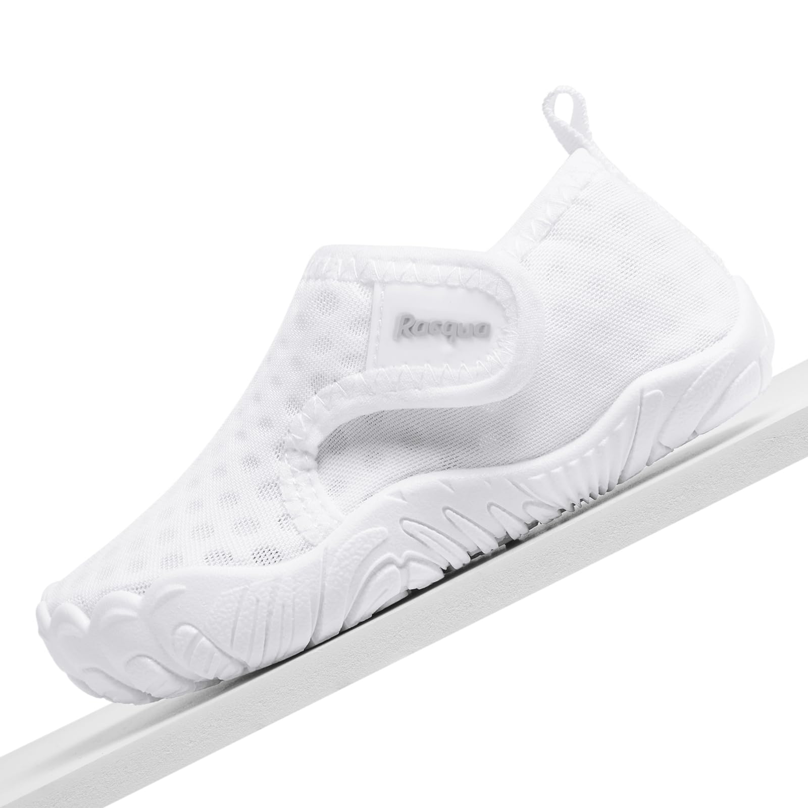 Racqua Scarpe da acqua per bambini, antiscivolo, per bambini, ragazzi e ragazze (neonati/bambini), Wzk1653t Bianco, 18-24 mesi