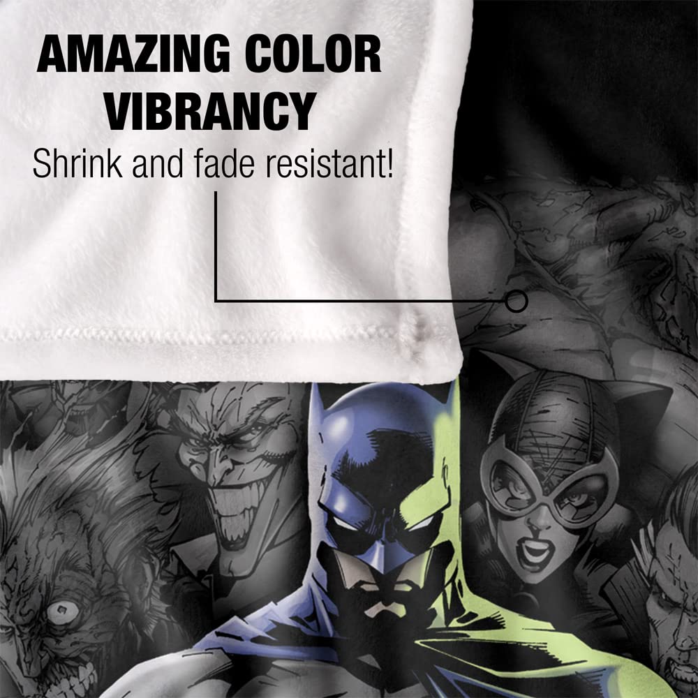 BATMAN Character Silky Touch Kuscheldecke, superweich, 152 x 127 cm
