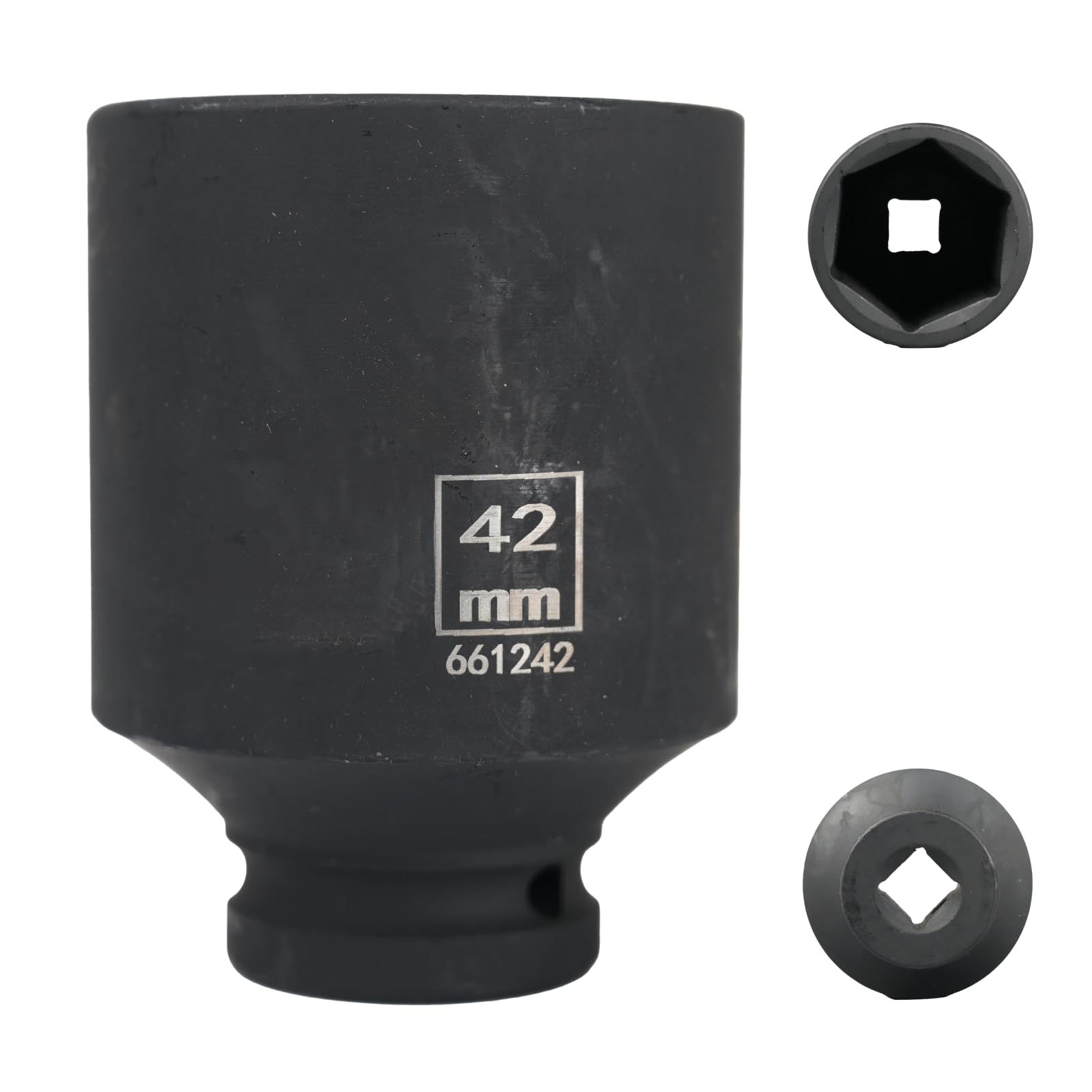 Flewdart 42mm deep Impact Socket 1/2 Drive, 42 mm 1/2" Square Drive 6 Point Cr-Mo, 78mm Length โ image 1