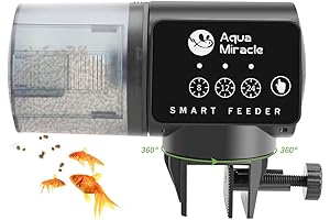 AquaMiracle Automatic Fish Feeder for Small Tank, Ensure Your Fish Don't Starve!
