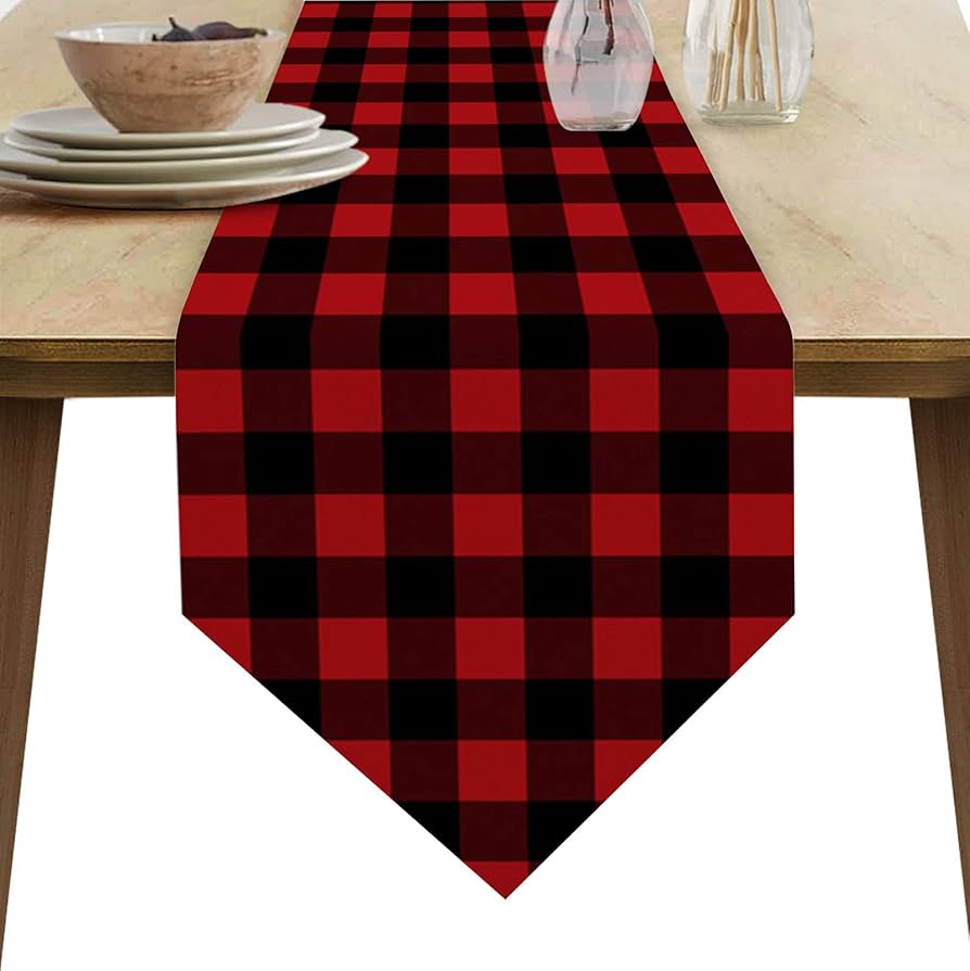 Amazon.co.jp: テーブルランナー テーブルセンター 食卓ランナー 赤と