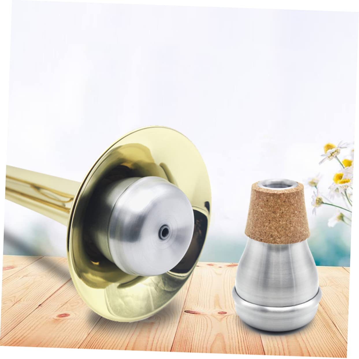 Silenziatore 1 in Pezzo Alluminio per Tromba Portatile | Dispositivo Muto per Musica Jazz, Mini Muffler Compatto, Accessorio Singolo