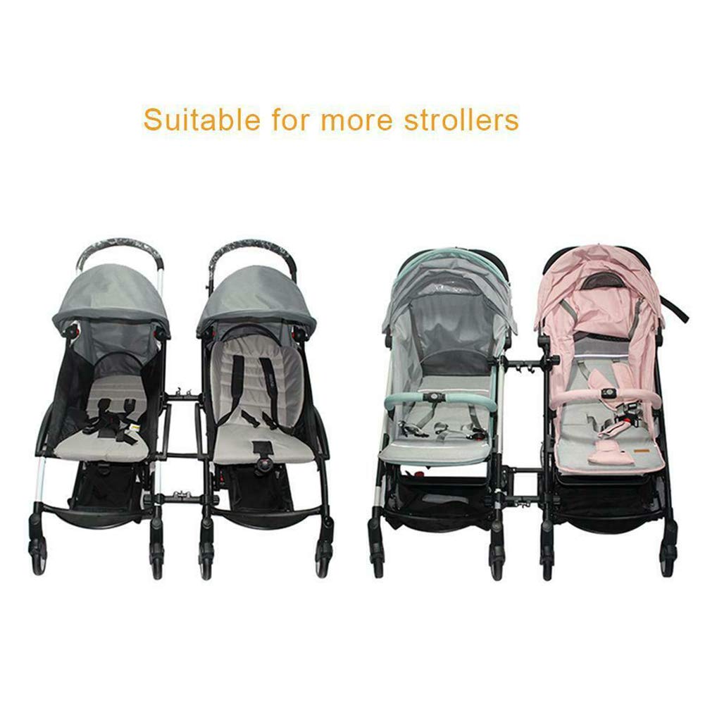 Conectores de cochecito, 3 piezas, cesta de montaje para bebé, junta, enlace, cochecito de bebé, conector al aire libre para todo pequeño accesorio, negro, talla abierta