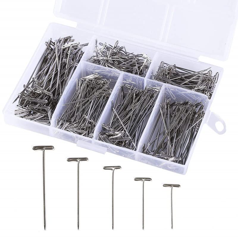 450 Pcs Steel T-Pins 1 Inch, 1-1/4 Inch, 1-1/2 Inch, 1-3/4 Inch, ...