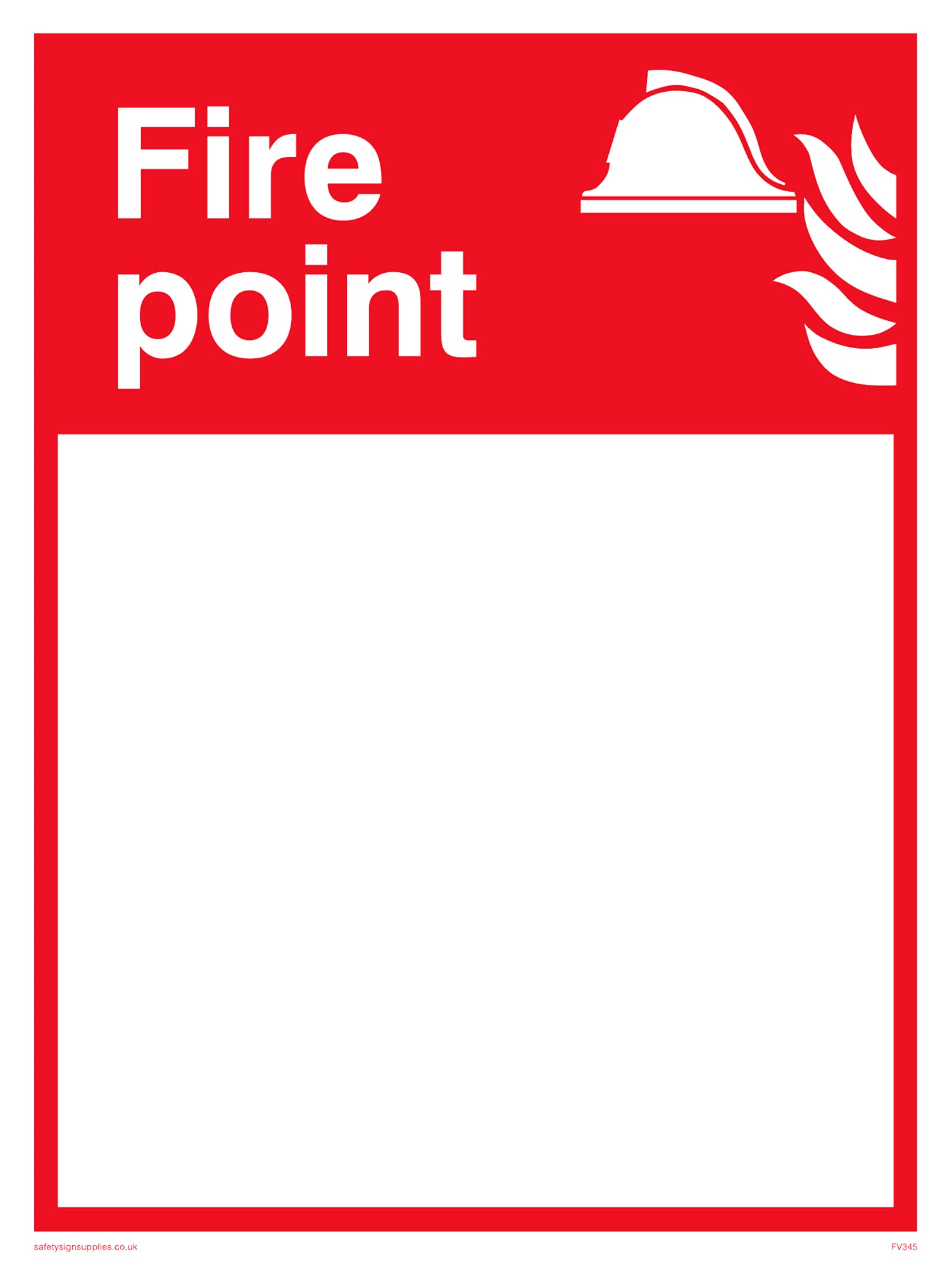 Pack of five - Fire Point Sign - 150x200mm - A5P