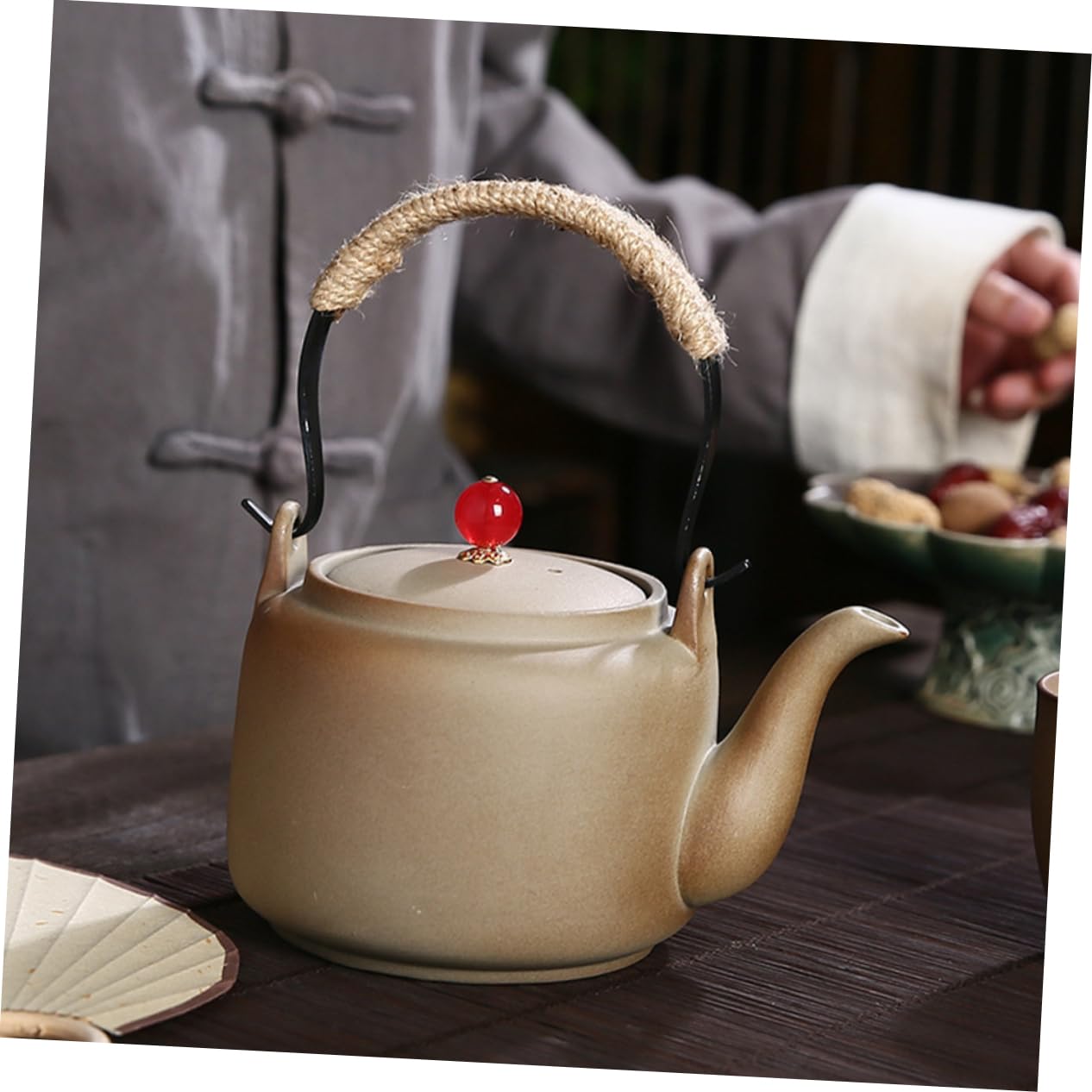 Tetera De Retro Para Infusión De Té Capacidad Grande Hervidor De Agua Para Cocina Diseño Antiescaldante y Duradero Para Amantes Del Té