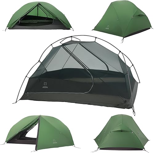 ATEPA Ultralight Backpacking Tent, 2 Person 1 Person Nylon Lightweight 4000MM+ Waterproof Windproof Portable Tent with Aluminum Frame & Rainfly for disponible en Yaxa Colombia