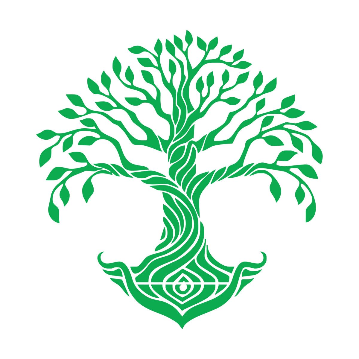 Life of Tree Wall Art Decals Fitness Yoga Studio Tree Wall Mandala Circle Murals Mandala Tree Vinyl Wall Sticker Home Extra Large - 95x97cm — image 1