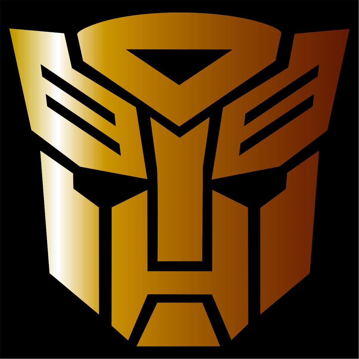 Cove Signs Autobot - Sticker/Vinyl Decal - Gold 4" - Transformers