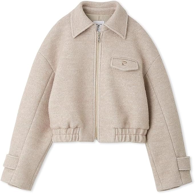 【FRAY I.D×pierrecardin】ロゴフラップジップジャケット Amazon | [フレイ アイディー] pierre cardin ロゴフラップ