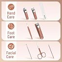 MotiBa 8 in 1 Nail Clipper Set – Professional Manicure & Pedicure Kit for Men & Women Portable Nail Clippers Set Stainless Steel Fingernail Clippers Personal Grooming Kits (Pack of 1, Brown) gallery image