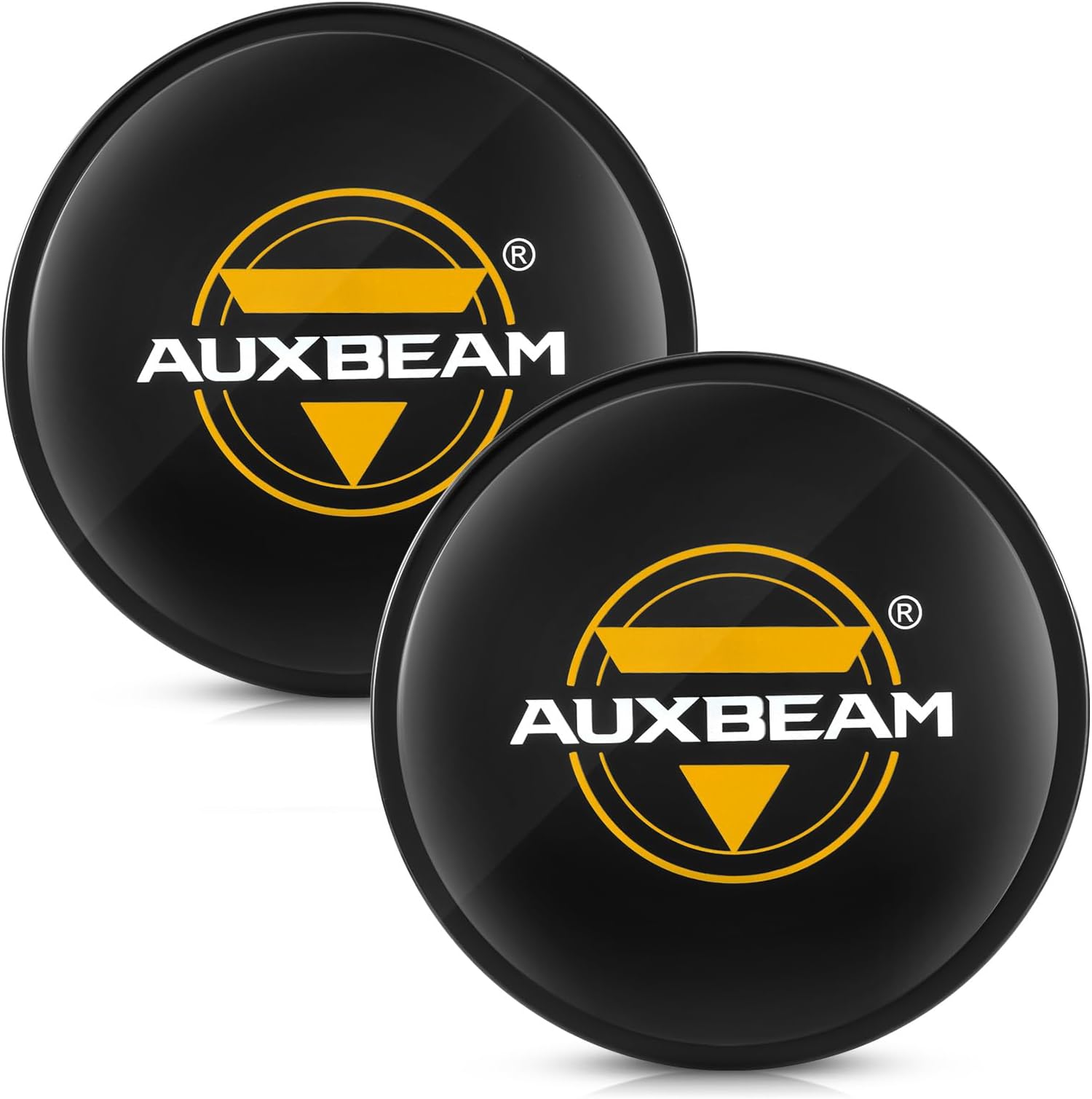 Auxebam 4 inch Pod Light Covers, Black Round Offroad Light Cover Waterproof Polycarbonate Protective Lens for Round LED Pod Lights Driving Fog Light (Fit for ZD000668 ZD000669 ZD000704 ZD000752)