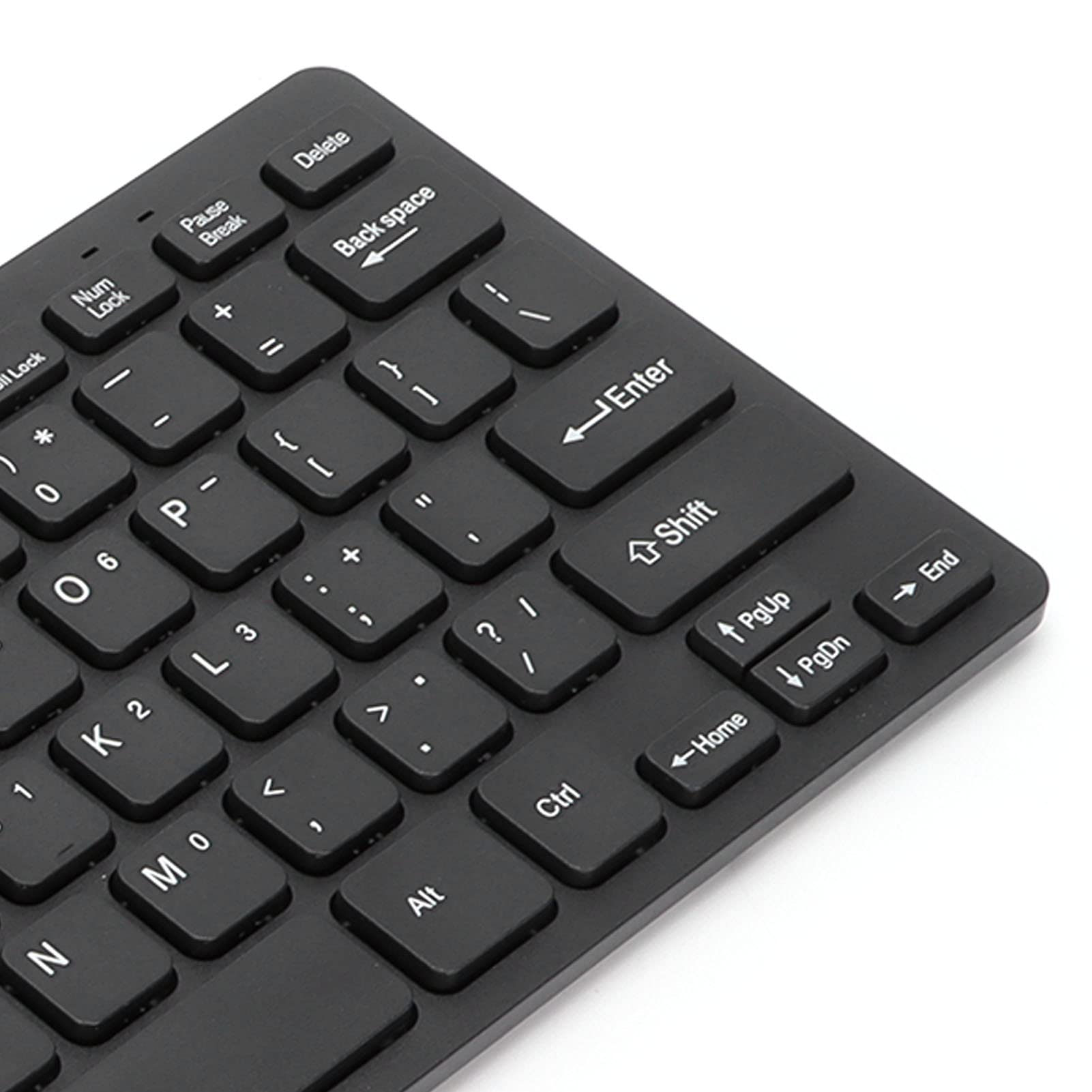 Przenośna 78-klawiszowa Mini Przewodowa Klawiatura, Plug Play USB o Niskim Poziomie Hałasu Wodoodporna Klawiatura do Gier Odpowiednia do Domowego Biura Komputer Stacjonarny Laptop(Czarny)