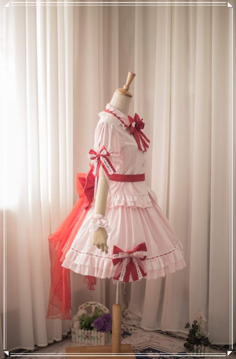 Amazon.co.jp: レミリア・スカーレット○コスプレ衣装 +帽 風
