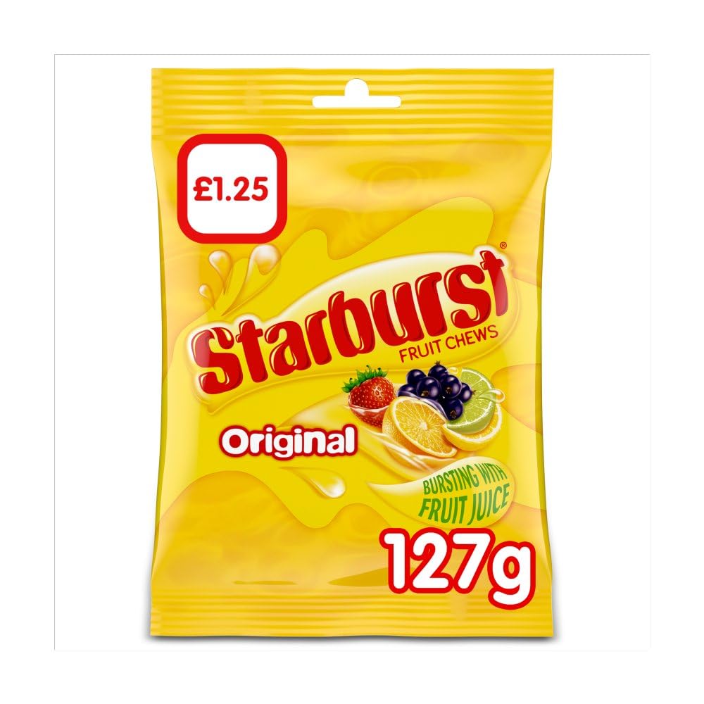 STARBURST ORIGINAL FRUIT CHEWS BURSTING WITH FRUIT JUICE 127G (B0CM6WBRZL) Amazon Price History, Amazon Price Tracker