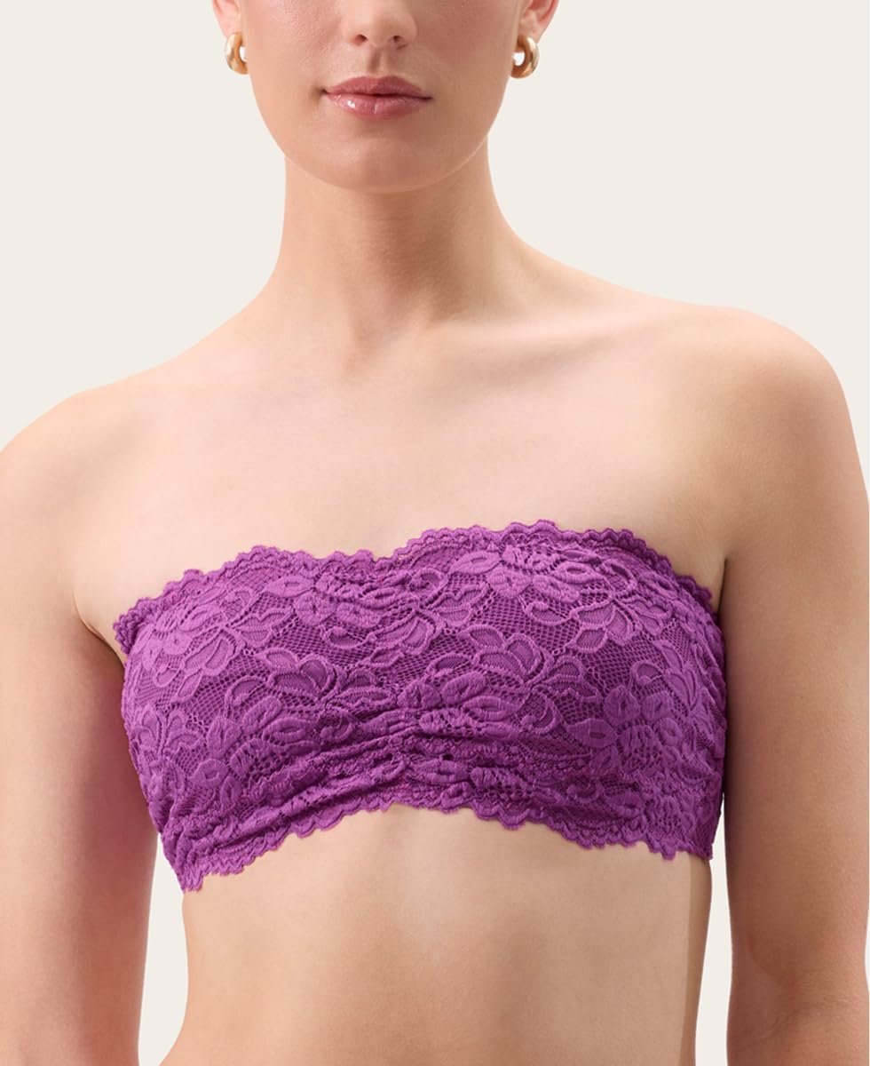 JENNY JEN Women's Amber Bandeau Bra with Adjustable Straps, Unpadded & Unlined Wireless Tube Top Bralette, Everyday Lingerie - Image 6