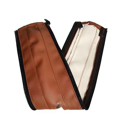 Miniatura 5 de Funda de piel sintética con cremallera extraíble para manillar compatible con asientos de automóvil y cochecitos Doona (marrón claro)