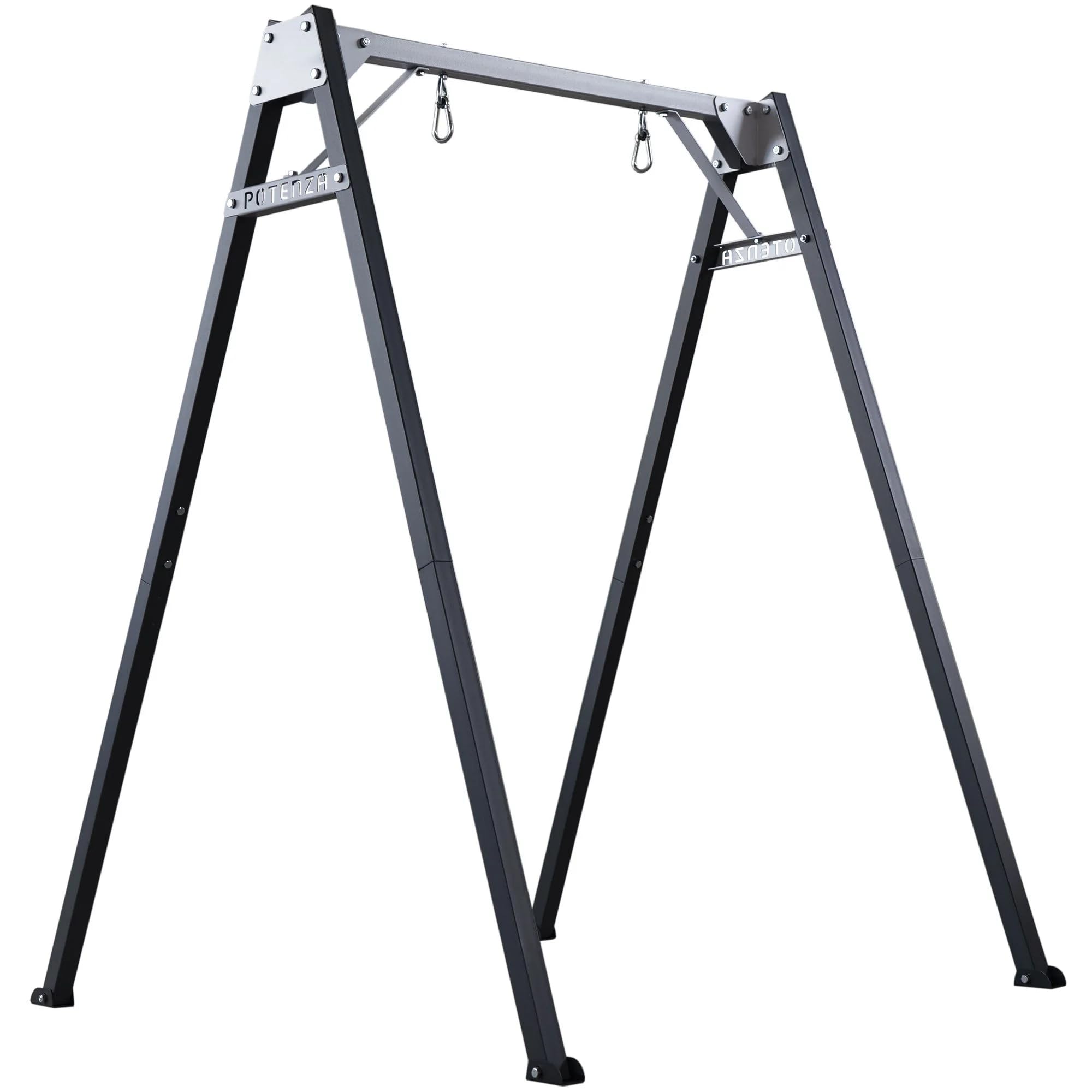 Potenza Altalena da giardino in acciaio zincato a caldo 206×159 cm – struttura robusta 200 kg per bambini e adulti, ideale per altalena nido