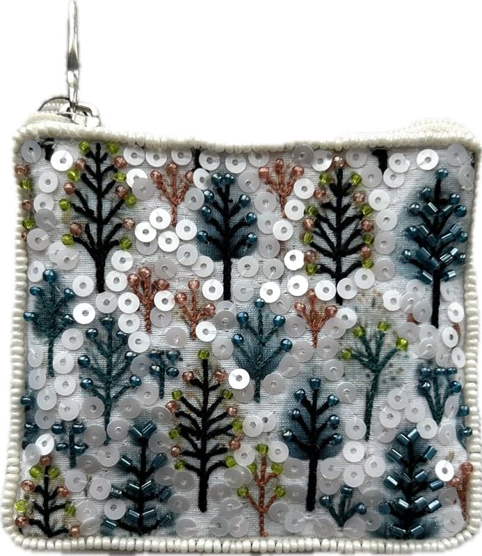 Bamboo Trading Essential Pouch Frosty Forest, 4.75-inch Width x 4-inch Height