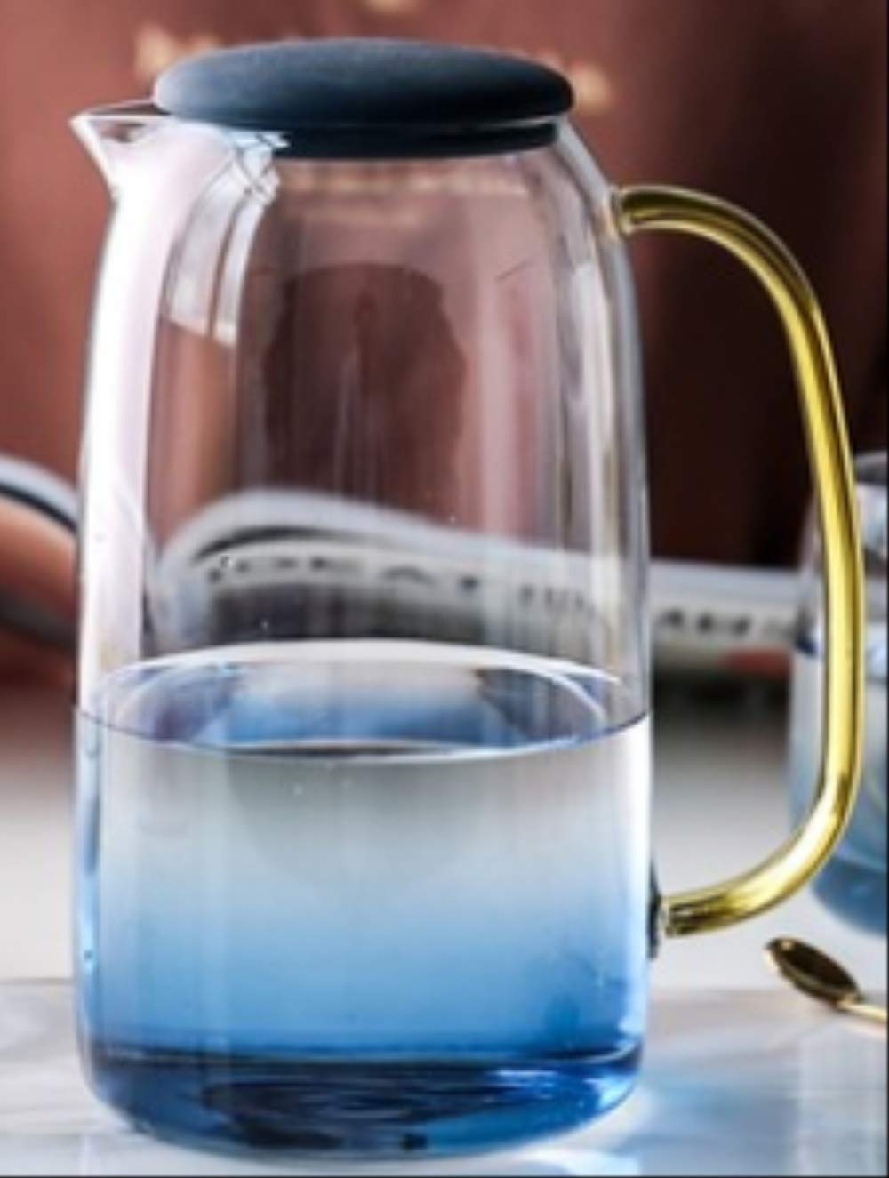 Botella de agua de vidrio resistente al calor con gran capacidad de 1550ml