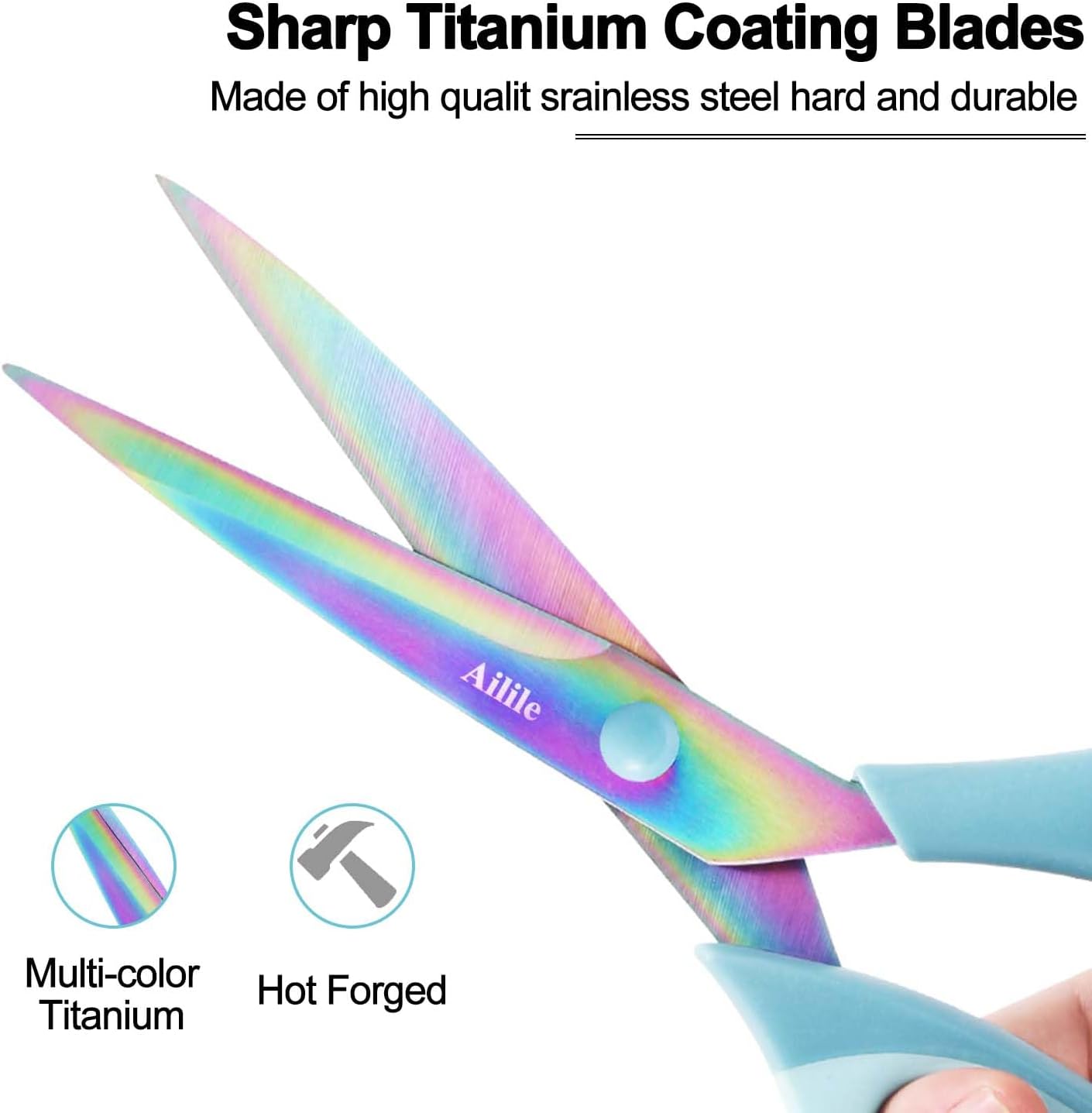 Craft Scissors, All pose Titanium Blade Shears, fortable Grips