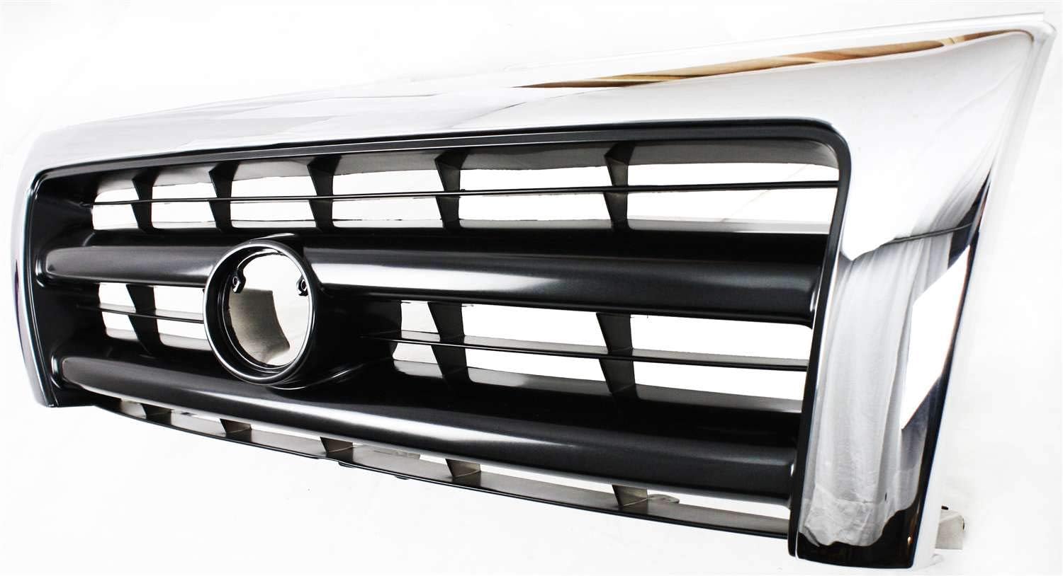 Garage-Pro Grille Assembly Compatible with Toyota Tacoma 1998-2000 Chrome Shell/Painted-Dark Argent Insert 2WD/4WD with Pre-Runner