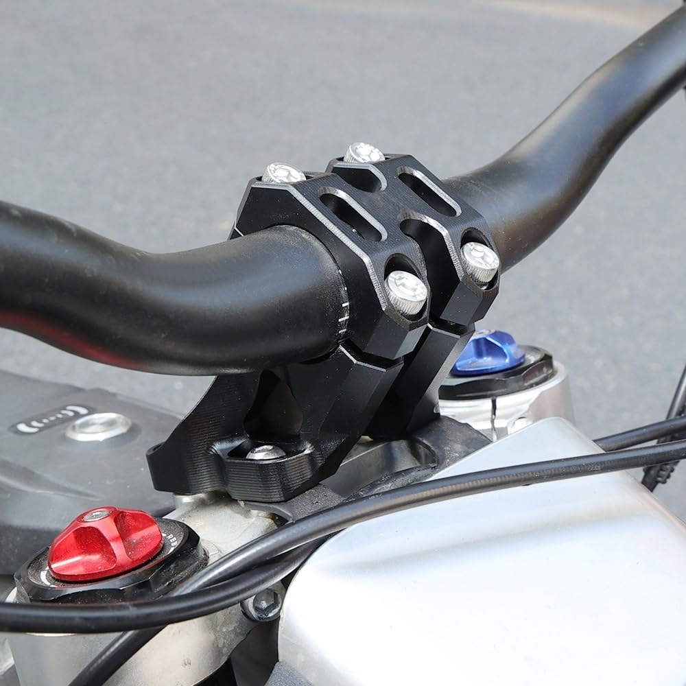 Extensiones de manillar Abrazadaera Manillar Apto Para Surron Light Bee XS Soporte De Manillar Delantero Motocicleta Motocross Vástago De Dirección Piezas Modificadas(Handlebar)