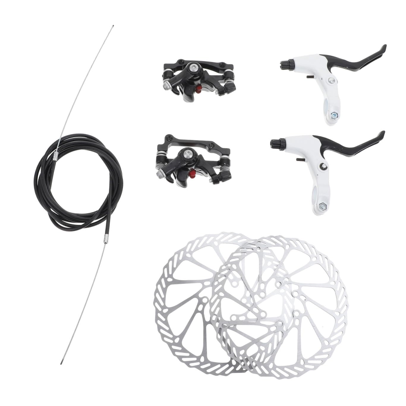 TOYANDONA Juego de Frenos de Disco Material Metal y Plástico para Bicicleta de Montaña Diseño Hueco y Alta Durabilidad Práctico para Ciclismo Outdoor