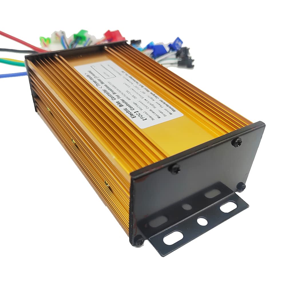 Controller Universale Brushless Per E-Bike E Scooter Elettrico – 36V 48V 60V 72V 500W-1000W, 12 Tubi, Onda Sinusoidale, Angolo Di Fase 60°/120°