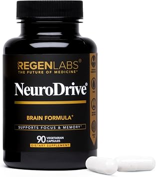 NeuroDrive Memory & Focus Supplement, 90 Capsules | Boost Brain Focus, Mental Health & Brain Fog, Natural Doctor Approved, Brain Nootropic
