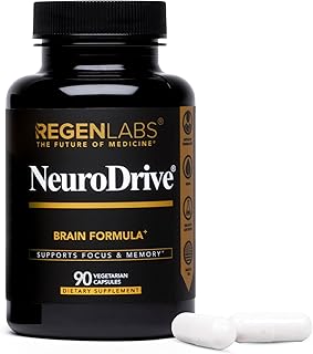 NeuroDrive Memory & Focus Supplement - Boost Brain Focus, Mental Health & Brain Fog | Natural Doctor Approved - Brain Nootropic, Phosphatidylserine, Centrophenoxine, Bacopa - 90 Capsules