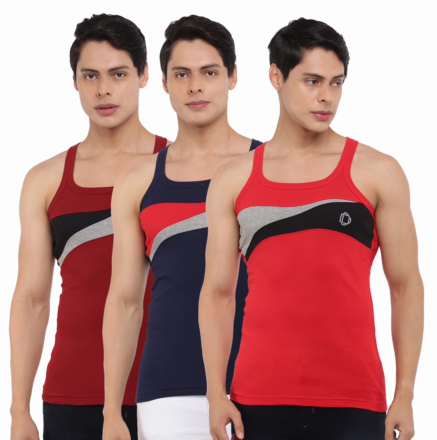 dollar bigboss Men's Solid Regular Fit Gym Vest-picture-24