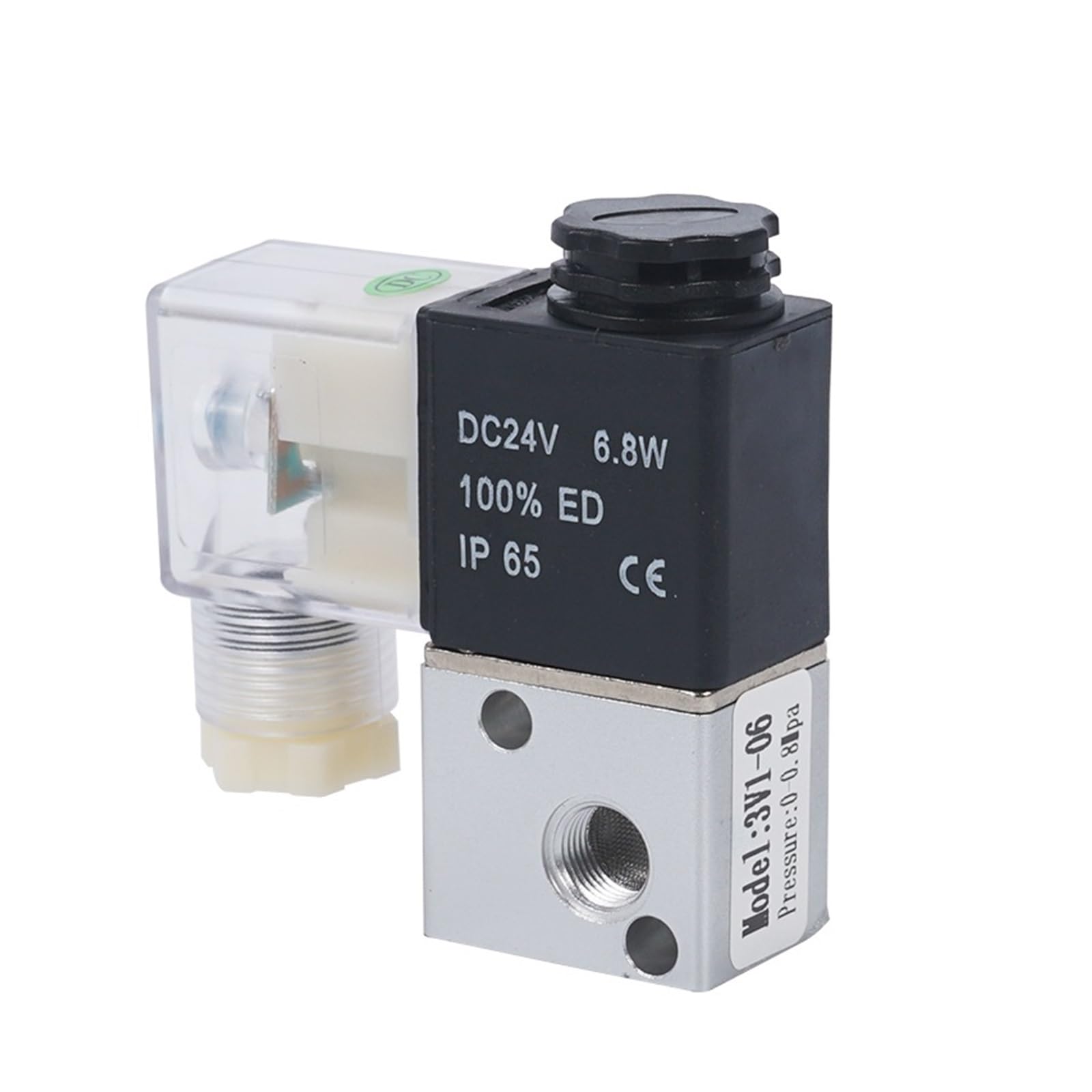Électrovanne 3V1-06-AC220V stoppe les fuites d'air comprimé NC 1/8
