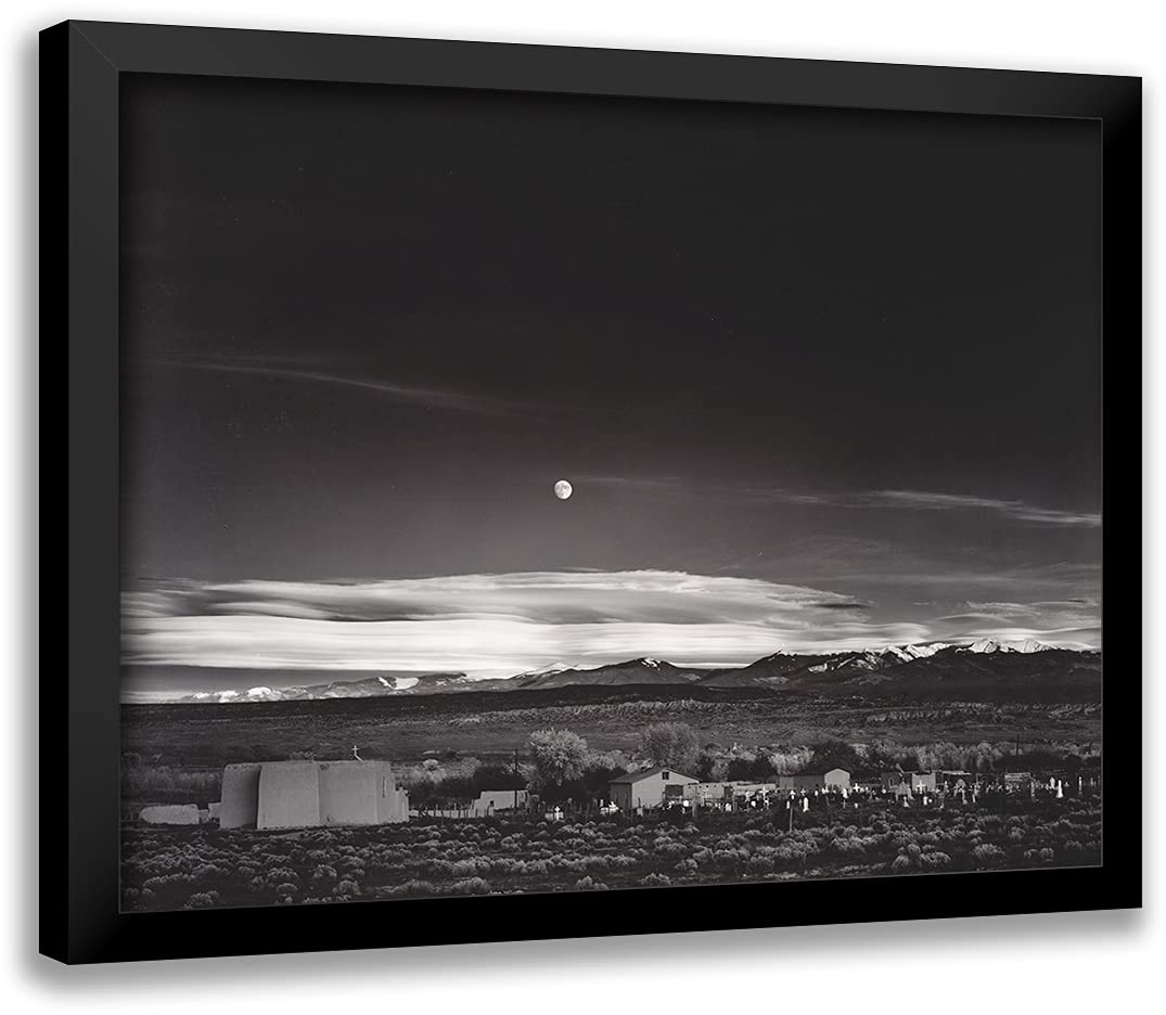 Amazon.co.jp: ArtDirect Moonrise、ニューメキシコ州ヘルナンデス